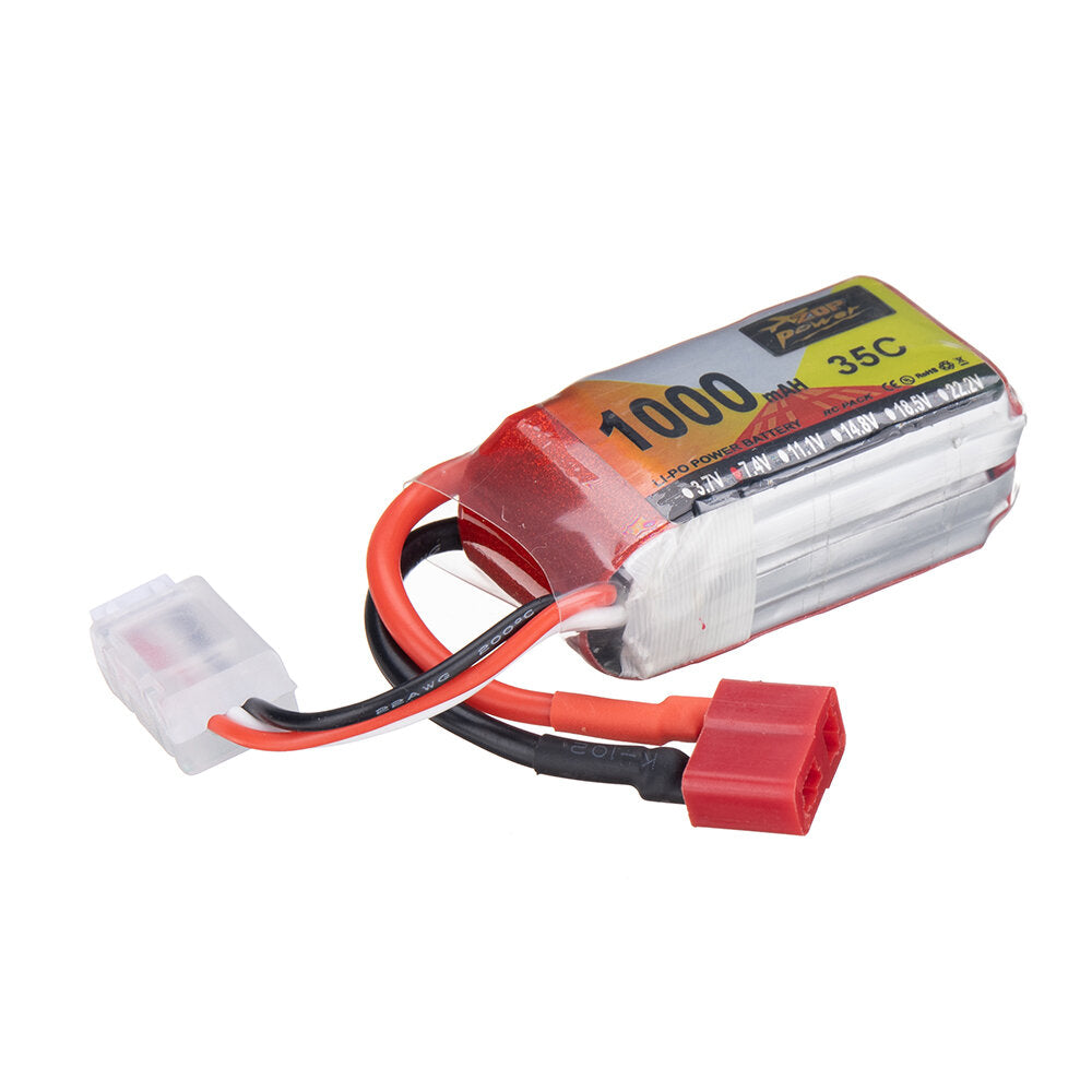 zop power 7.4v 1000mah 35c 2s lipo batterij t deans plug voor rc drone