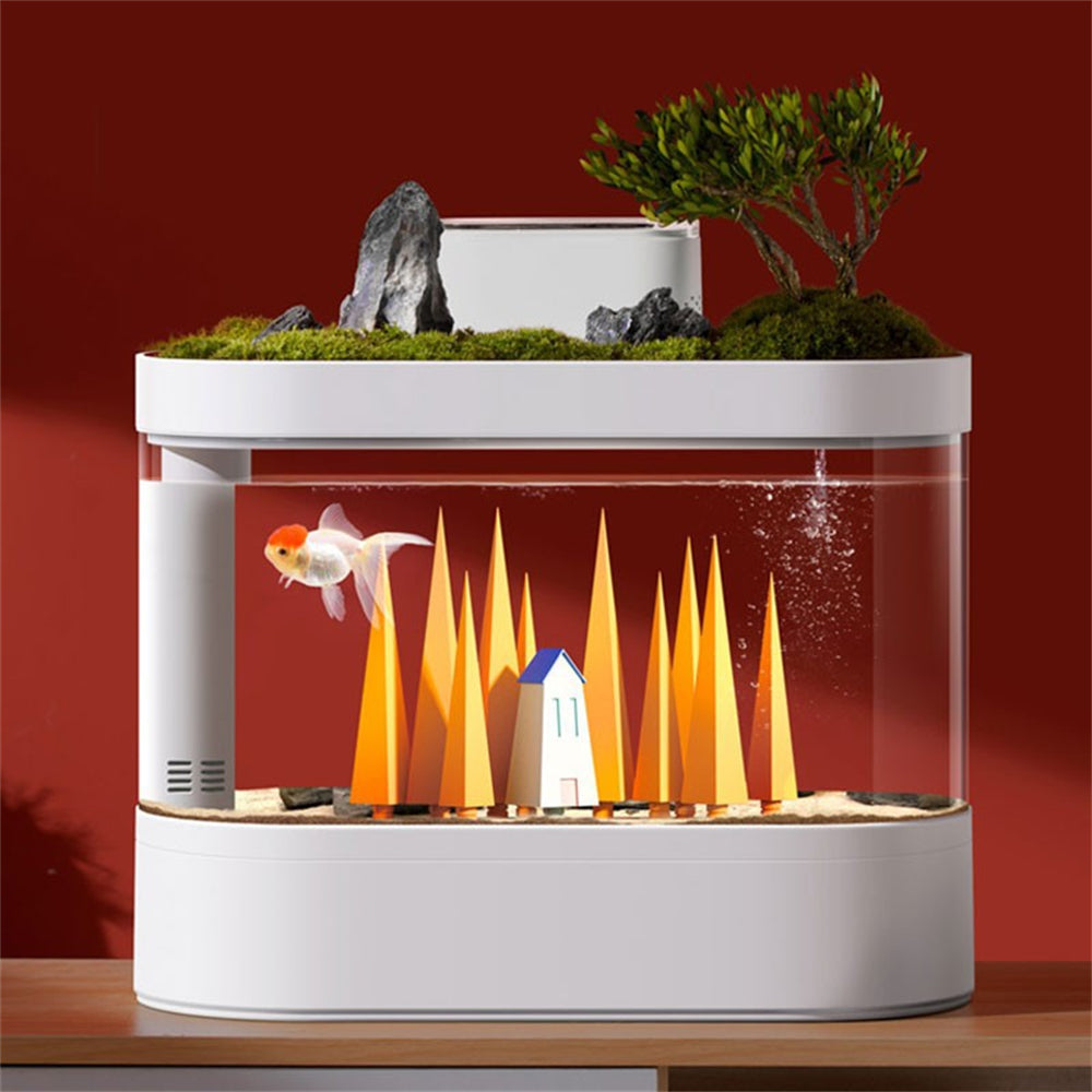 aquarium kunstmatige kunststof aquarium decoratie set aquarium boom cabine basis pvc onderwater ornament: