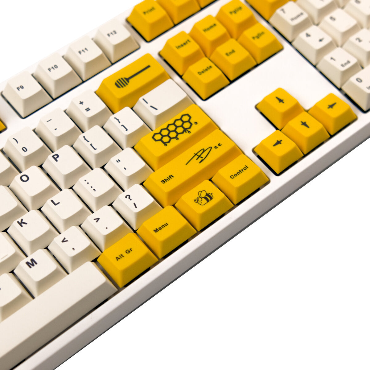 128 toetsen bee pbt keycap set cherry profile sublimation custom keycaps voor mechanische toetsenborden