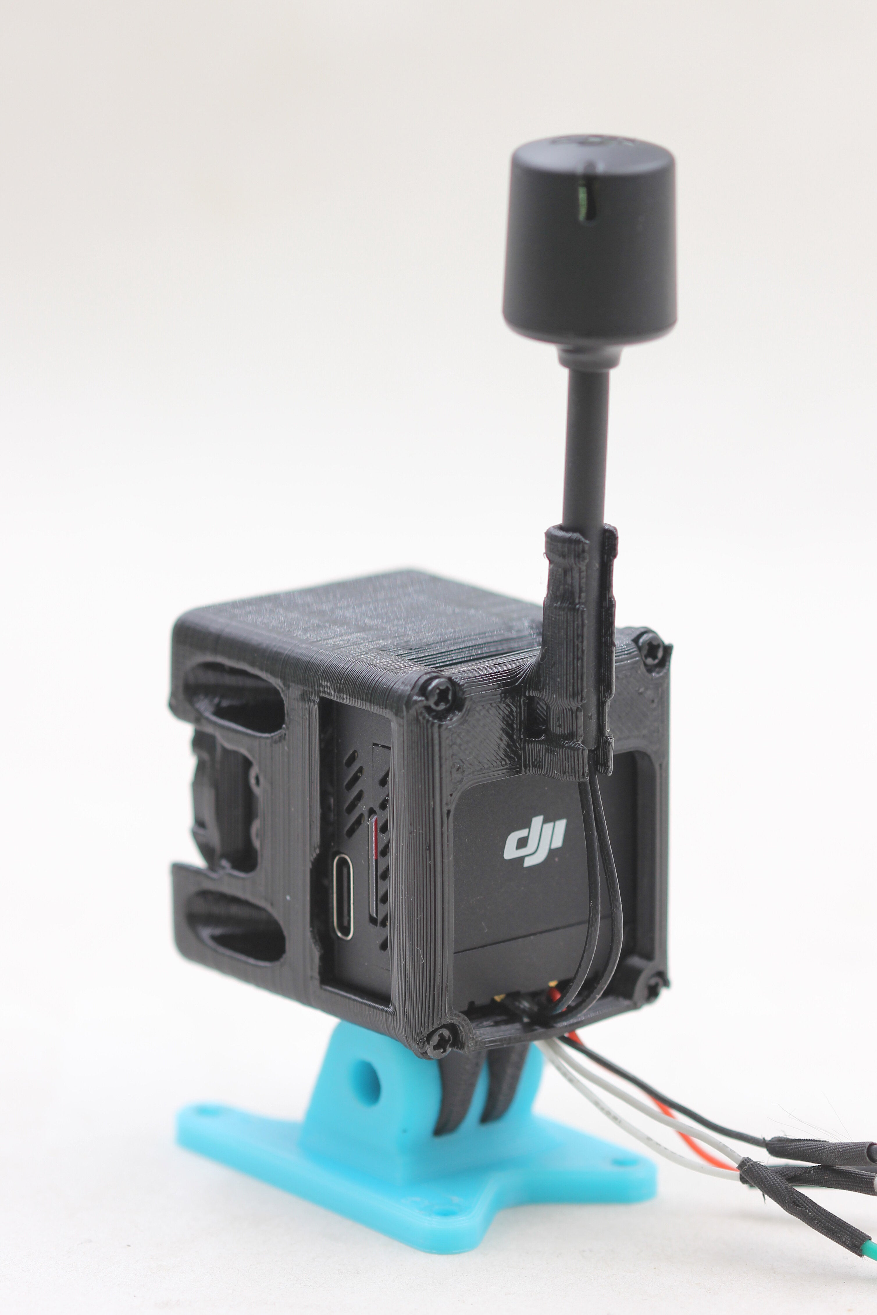 qy3d camerabevestiging voor dji o3 air unit phantom ondersteuning 3/4 filter