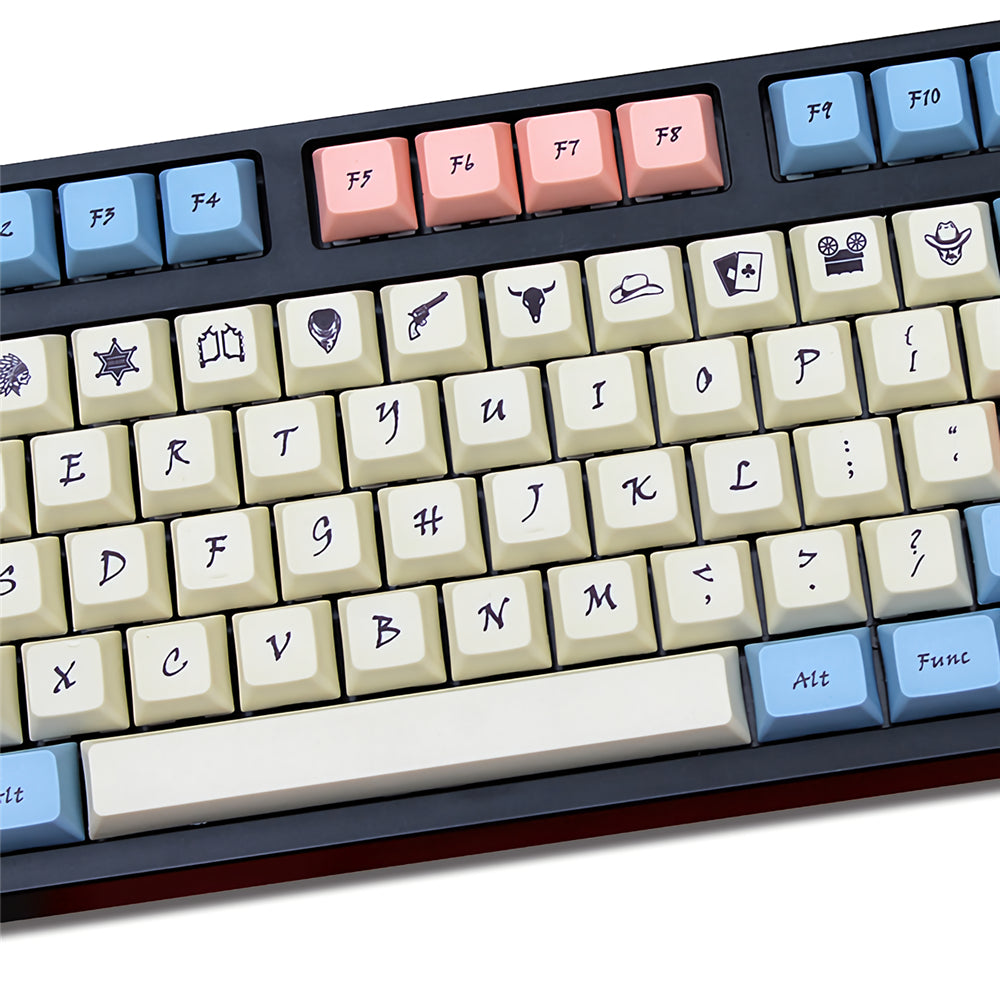 104 keys west world keycap set kt1 profile pbt sublimation keycaps voor mechanische toetsenborden