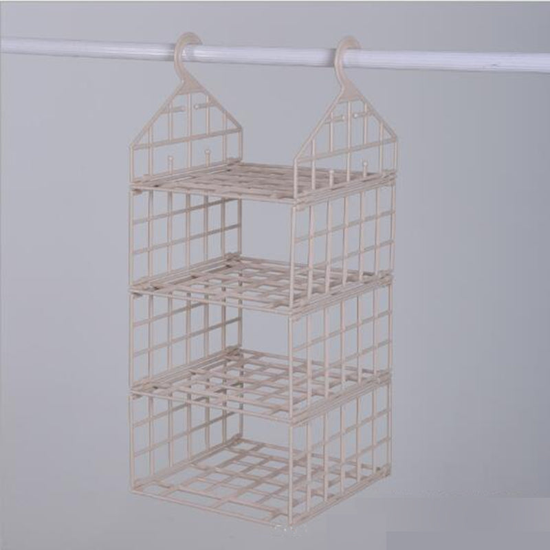 slaapkamer garderobe organizer ondergoed beha kleren broek tie opbergrek kast closet hangende mand haken plank tas