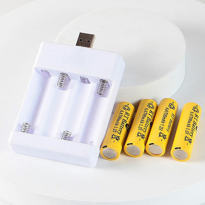 usb aa batterijlader ni-mh/ni-cd oplaadbare batterij draagbare oplader lichtgewicht universele batterijlader