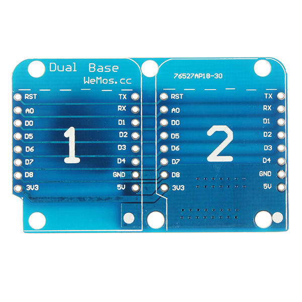 3 stuks dubbele socket dual base shield voor d1 mini nodemcu esp8266 dhz pcb d1 uitbreidingskaart