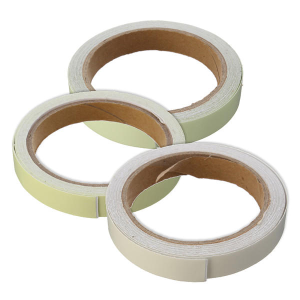 15 mm × 5 m pet-lichtgevende waarschuwingstape pvc-acryl opslaglichttape