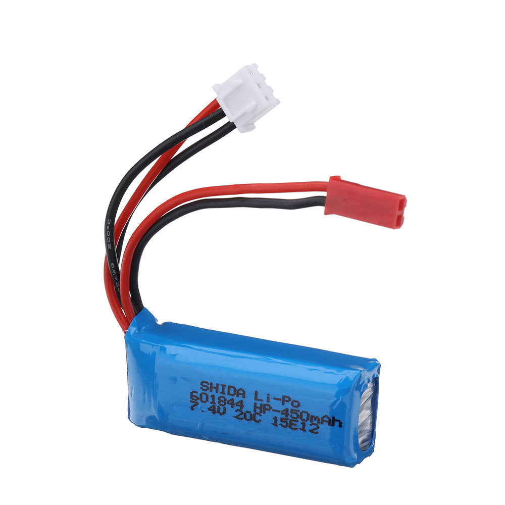 7.4v 450mah 20c 2s lipo-batterij jst-stekker voor k989 k969 k979 1/28 rc auto