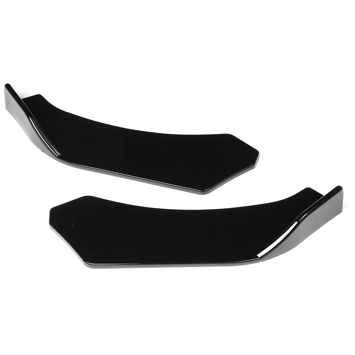 4 stuks zwart front lip chin bumper spoilers body kits voor auto universeel: