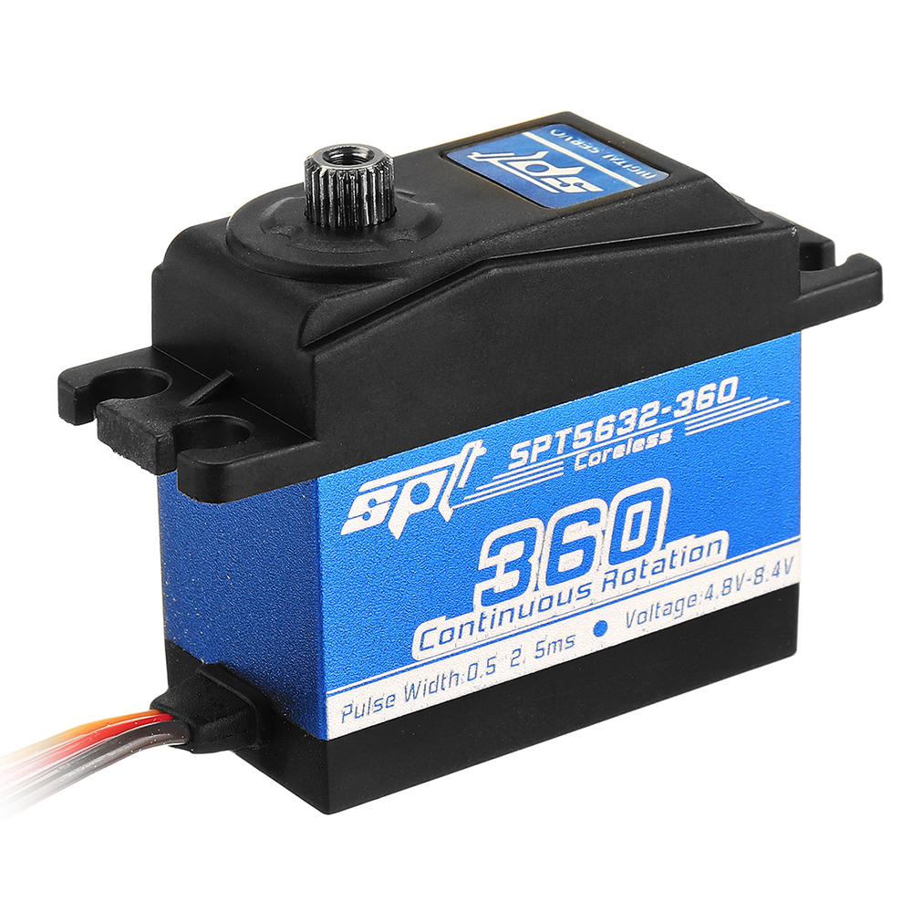 spt servo spt5632-360 coreless digital servo metal gear lager torque lineaire verandering voor rc robot