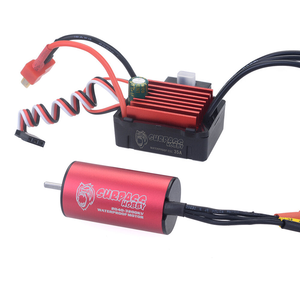 hobby diamond seriers waterdicht 2040 3200kv borstelloze motor met 35a esc voor 1/16 1/18 rc voertuigen