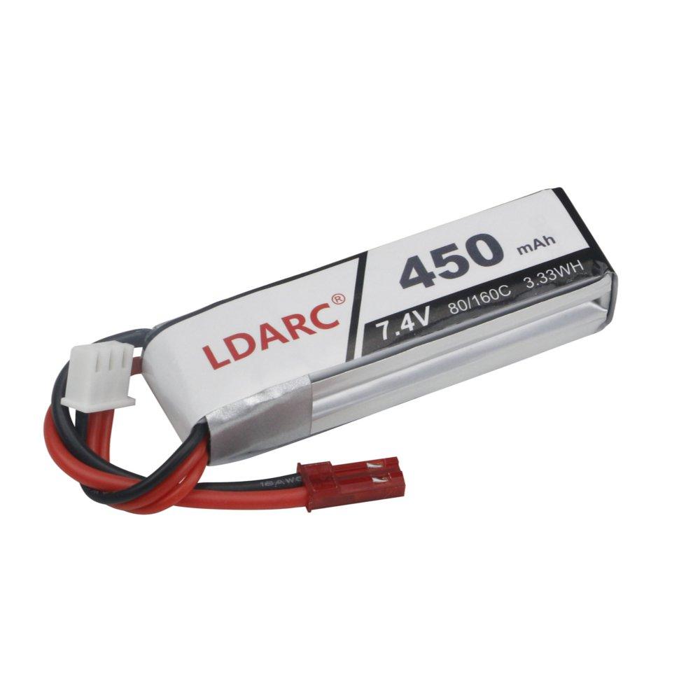 kingkong / ldarc 2s 7.4v 450mah 80 / 160c lipo batterij reserveonderdeel voor tiny wing 450x 431 mm fpv rc vliegtuig