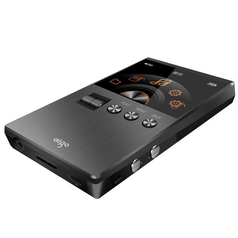 aigo m6 plus dsd265 hifi loessless mp3-speler met rolsteun 128gb tf-kaart