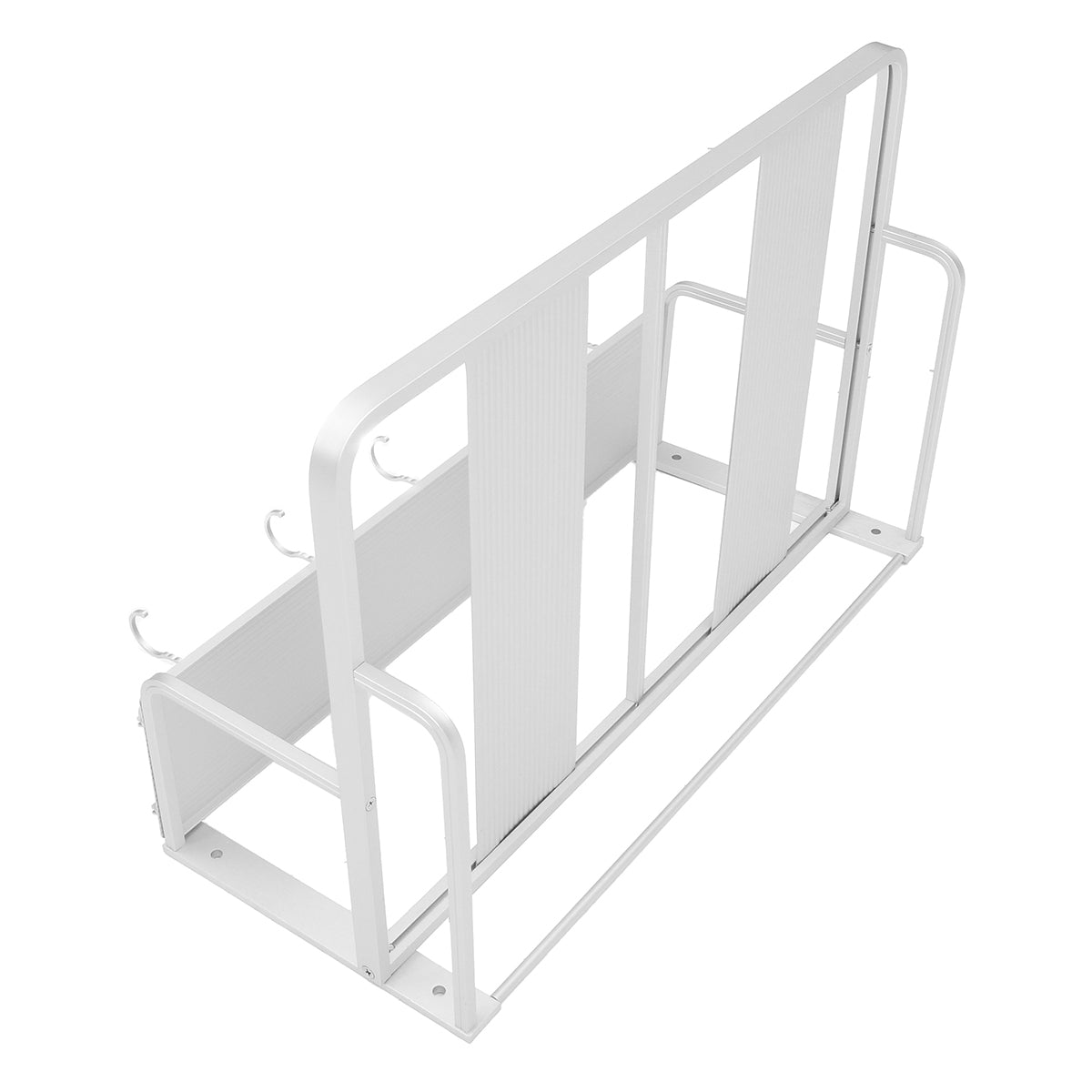 2-laags aluminium microwave houder rek muurbeugel keuken opberg rek plank