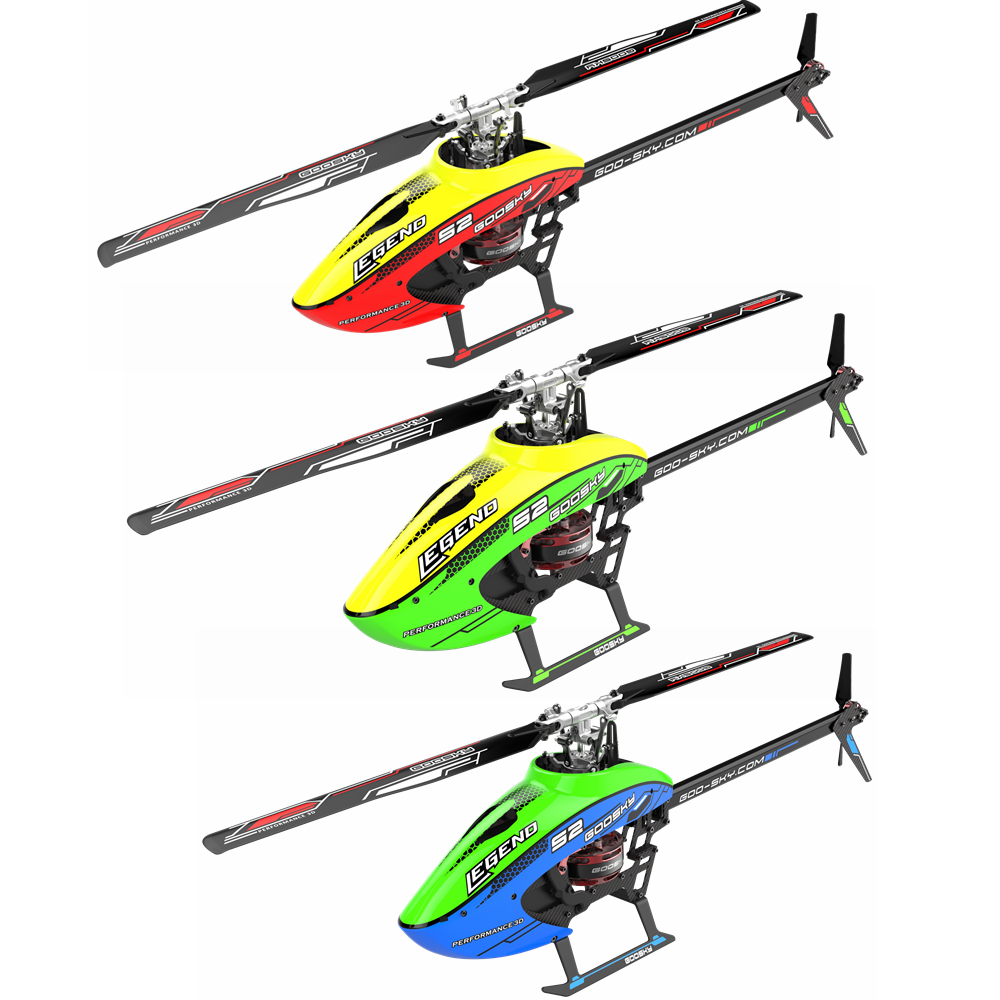 goosky s2 6ch 3d aerobatic dual brushless direct drive motor rc helicopter rtf met gts flight control system