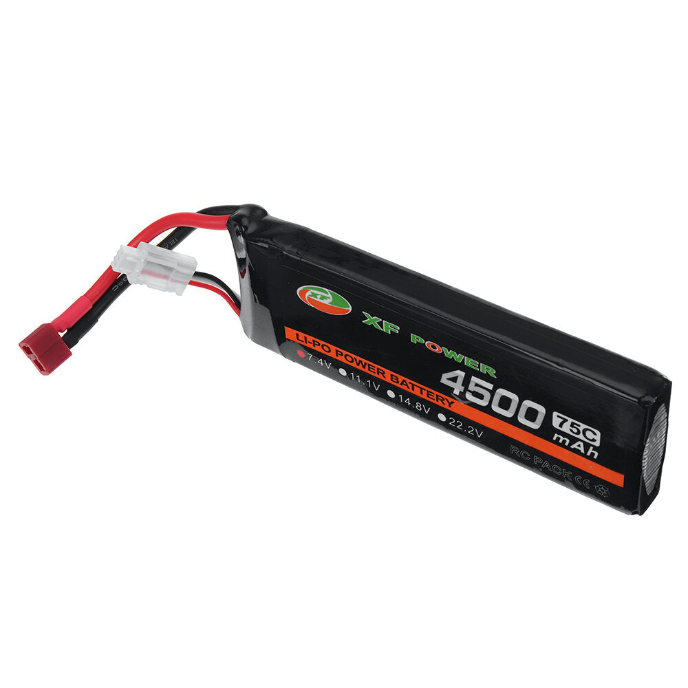 xf power 7.4v 4500mah 75c 2s lipo-batterij t deans-stekker voor rc-auto