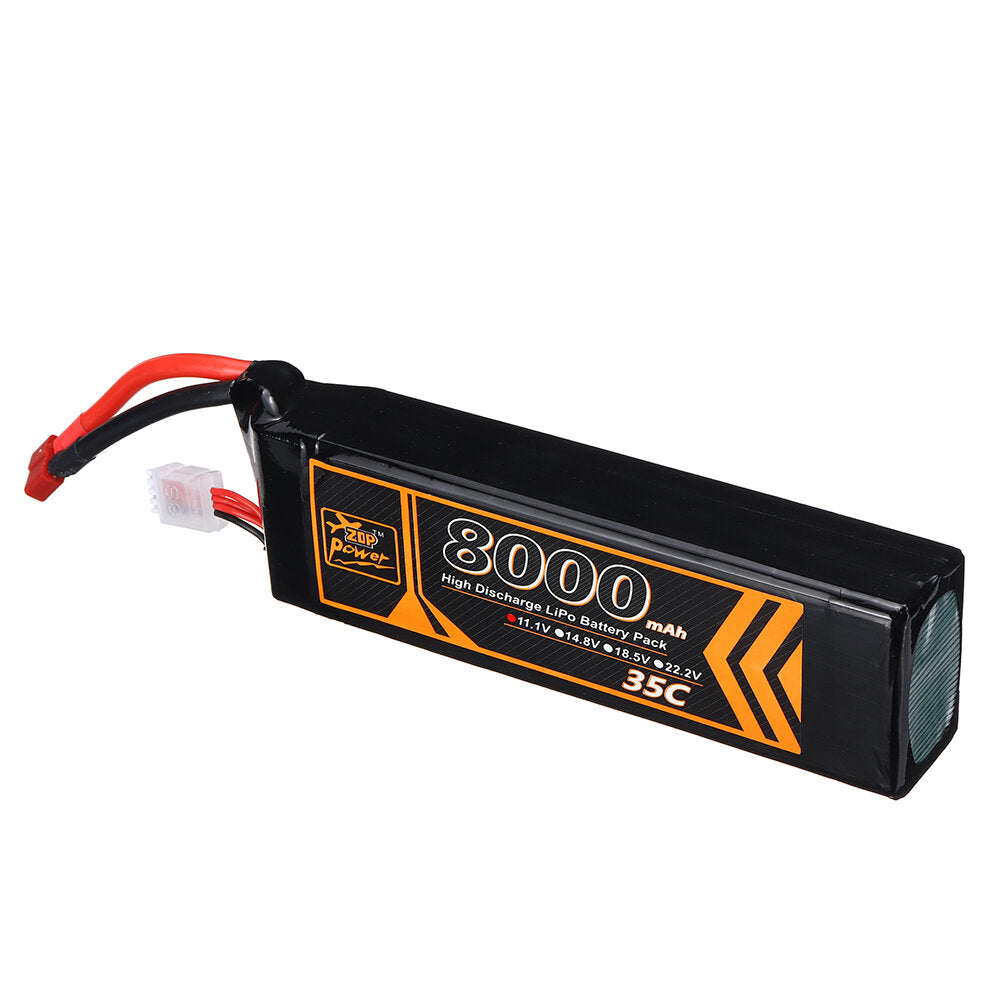 zop power 11.1v 8000mah 35c 3s lipo-batterij t deans-stekker voor rc-auto