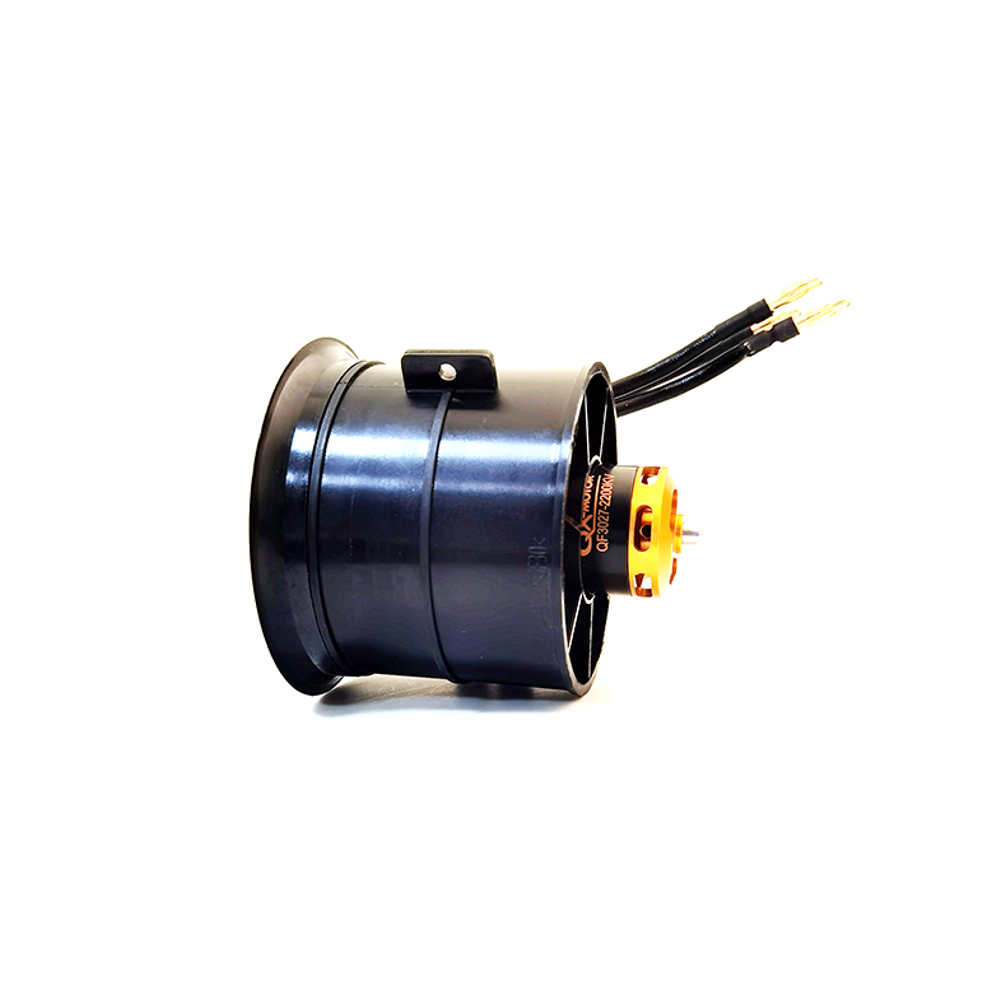 qx-motor 70 mm 12-blads edf-eenheid met qf3027 2200kv cw ccw borstelloze motor voor rc-vliegtuigjet