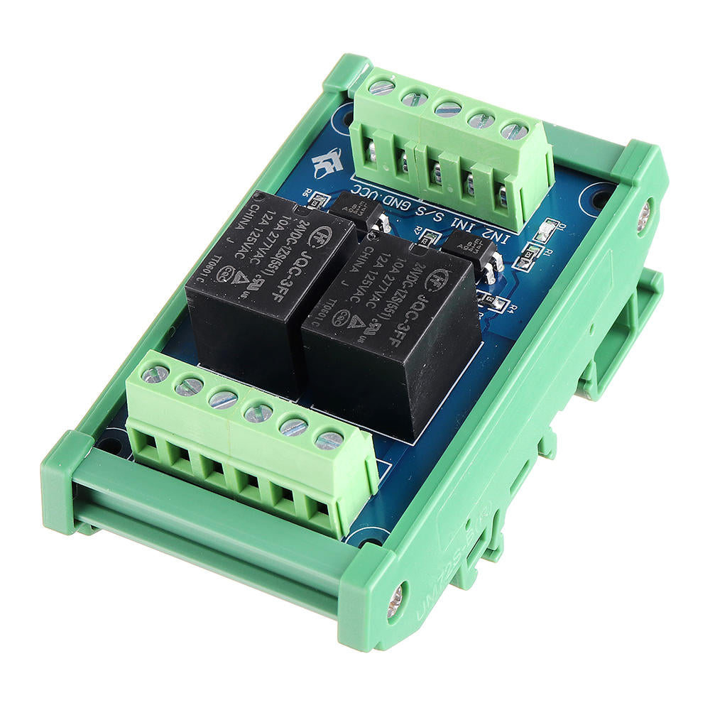 2ch kanaal optocoupler isolatie relaismodule 5v/12 v / 24 v scm plc signaalversterker board