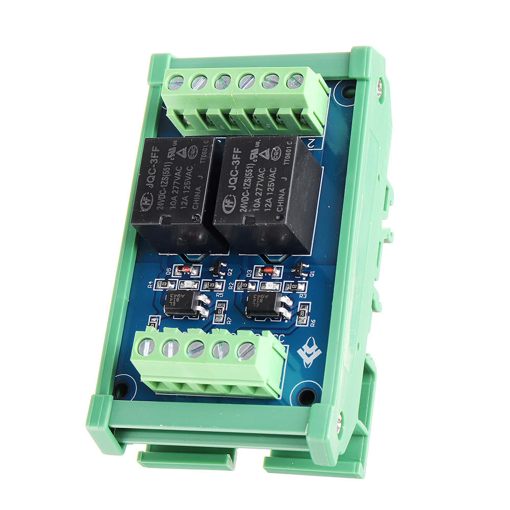 2ch kanaal optocoupler isolatie relaismodule 5v/12 v / 24 v scm plc signaalversterker board