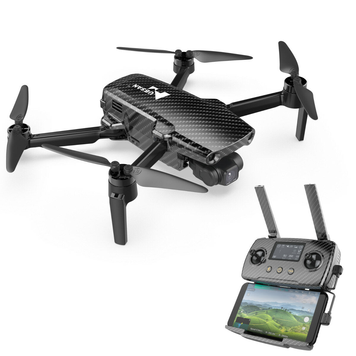 hubsan zino mini pr0 r verfijnd gps 15km fpv met 1/1.3 4k camera 3-assige gimbal obstacle sensing 40mins vliegtijd rc drone quadcopter rtf