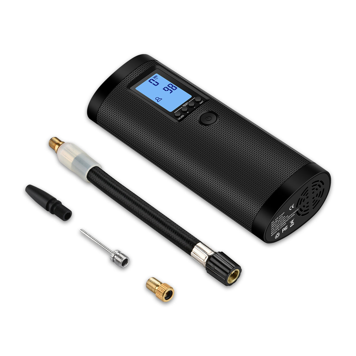 enusic upgrade 3 in 1 draadloze 120 psi draagbare luchtpomp 20l/min draadloze bandencompressor intelligente digitale led-bandenpomp power bank handheld 2000mah