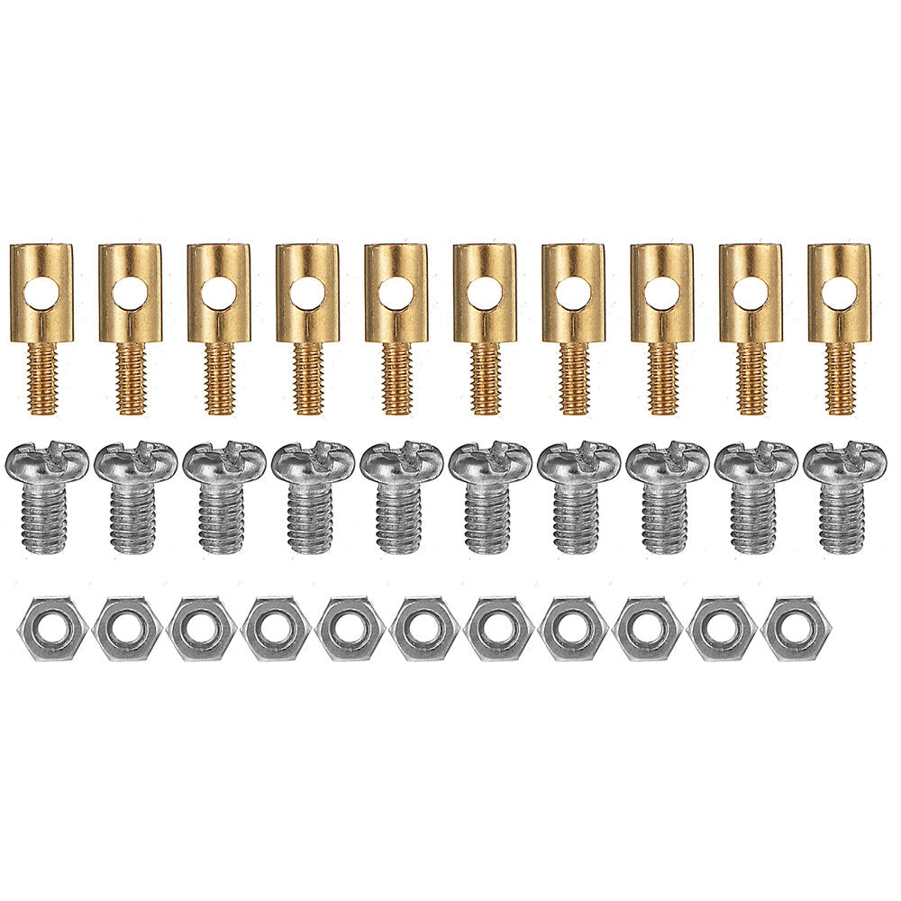 50 stuks 2.1mm verstelbare pushrod connectors linkage stoppers voor rc vliegtuig