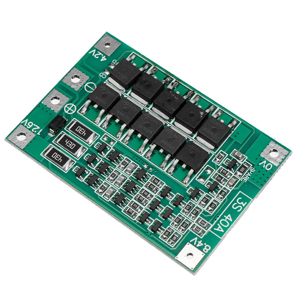 bms 3s 40a 18650 lithiumbatterijlader beschermingsbord 11.1v 12.6v pcb voor boormotor met balans