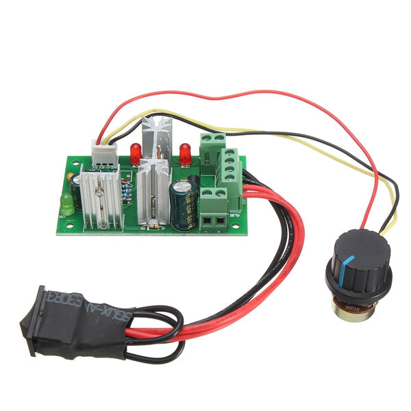 5 stuks dc 6-30v 200w pwm motor toerentalregelaar regelaar omkeerbare controle vooruit/achteruit schakelaar