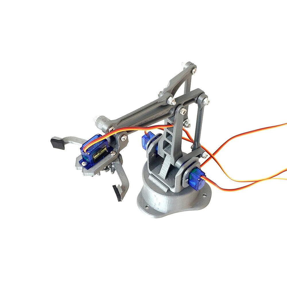 dhz robotic arm 4 dof 3d printing manipulator arm met vier sg90 servo