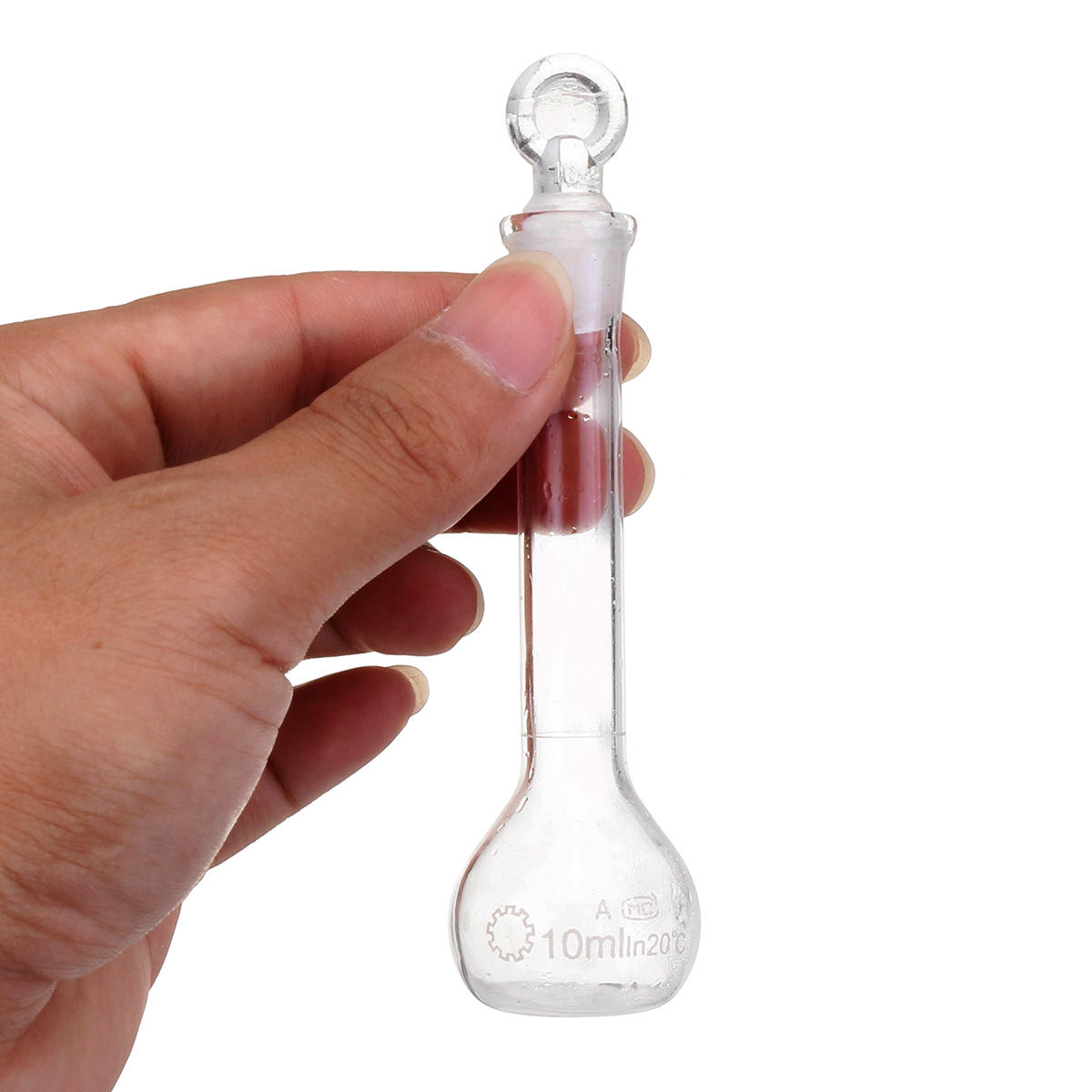 10 ml doorzichtige glazen maatkolf met glazen stop lab chemistry glassware