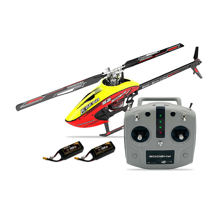 goosky s2 6ch 3d aerobatic dual brushless direct drive motor rc helicopter rtf met gts flight control system