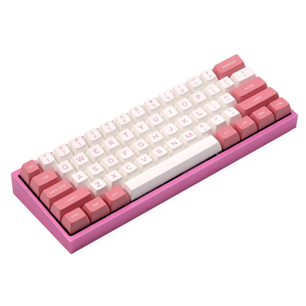 maxkey 108 toetsen roze & witte keycap set sa profiel abs keycaps voor mechanisch toetsenbord