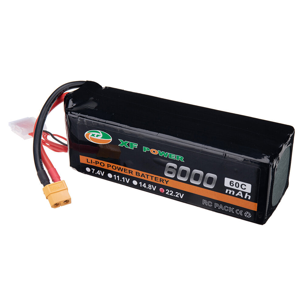 xf power 22.2v 6000mah 60c 6s lipo-batterij xt60-stekker voor rc drone