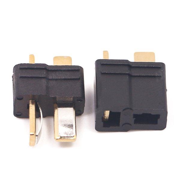 5 paar amass am-1015b anti-slip black t plug connector mannelijk & vrouwelijk